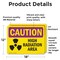 Signmission Radiation & Laser Sign, 12 in H x 18 in W, Vinyl Decal, Rectangle OS-2PACK-CR-D-1218-L-10170 - alternate 2
